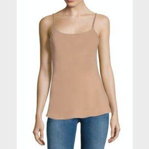 Theory women's Teah Silk Tank Top In Pale Rose